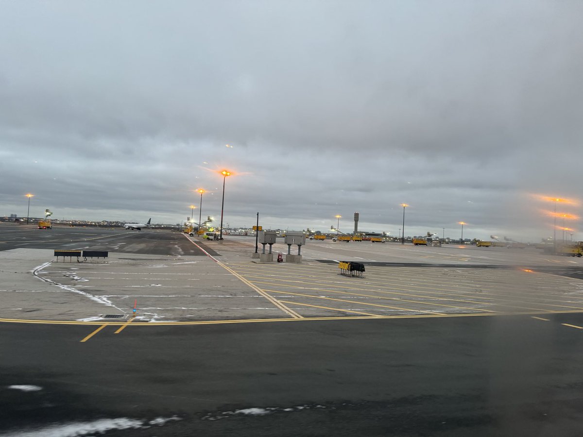 I love the industrial level deicing effort in Toronto airport