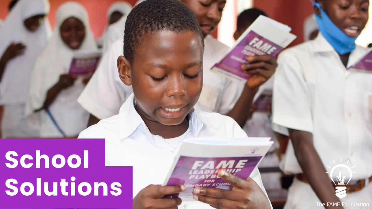 thefamefdn's tweet image. Through FAME School Solutions, we deliver leadership, workforce readiness, entrepreneurship, &amp;amp; soft skills training directly in secondary schools in Nigeria to ensure students have the tools they need to pursue their goals, succeed at school &amp;amp; in life.

Do partner with us today!