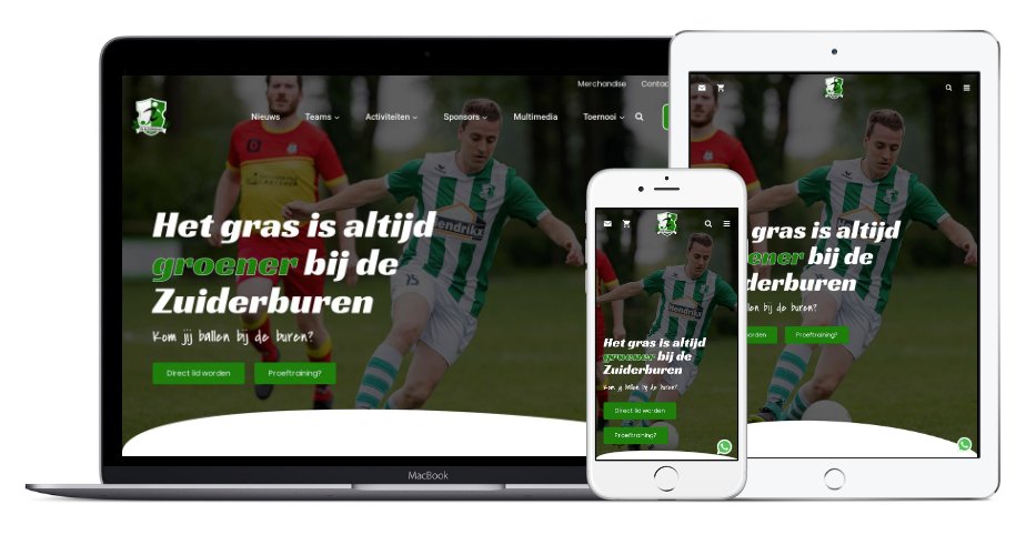 Heb je de nieuwe website van vv de Zuiderburen al gezien? Kijk snel op zuiderburen.com en laat ons weten wat je ervan vindt.