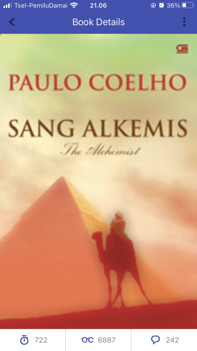kweenoline's tweet photo. mari kita lanjutkan my reading experience thread yang isinya baru 1 itu,
here’s my #thoughtson the alchemist by paulo coelho. https://t.co/98nBQlIRdk