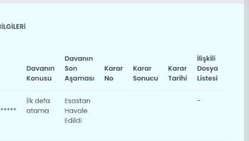Değerli 2019 Kpss mağdurları 
Danastay 12.dairede açılan 1 ve 2.atama davası ve BESYO davasi Esastan havale edildi 
Avukatımız  artık bir karar bekleyebiliriz dedi ,paylaşalım .İnşallah lehimize bir karar verilir 
Bilginize