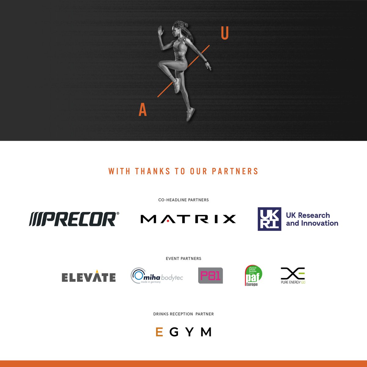 A huge thank you to our co-headline partners <a href="/precoruk/">Precor UK</a>, @MatrixFitnessUK, <a href="/UKRI_News/">UK Research and Innovation</a>, our Event Partners and our Drink Reception Partner for supporting Active Uprising. We can't wait to bring the sector together in London this Thursday.

See you all there!

#ActiveUprising