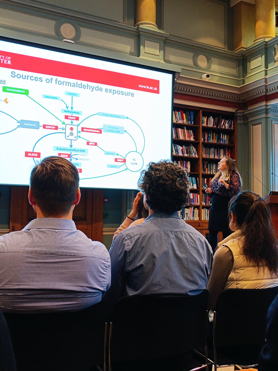 HopkinsonGroup's tweet photo. We are also incredibly proud of our fantastic postdoc Dr @vickilou76 for delivering an amazing talk on using molecular tools to probe the biology of formaldehyde. Well done Vicki! @RSC_CBBG #chemtwitter #chembio https://t.co/JVbqv4uE8Y