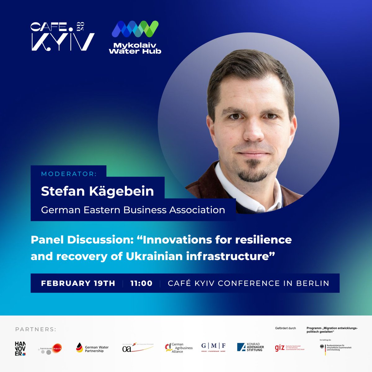 OstAusschuss's tweet photo. Jetzt registrieren &amp; am 19.02. dabei sein: https://t.co/igjAIYKplV
#ServiceDeskUkraine © #OstAusschuss
#CafeKyiv @KASonline https://t.co/TXVmRKPVzL