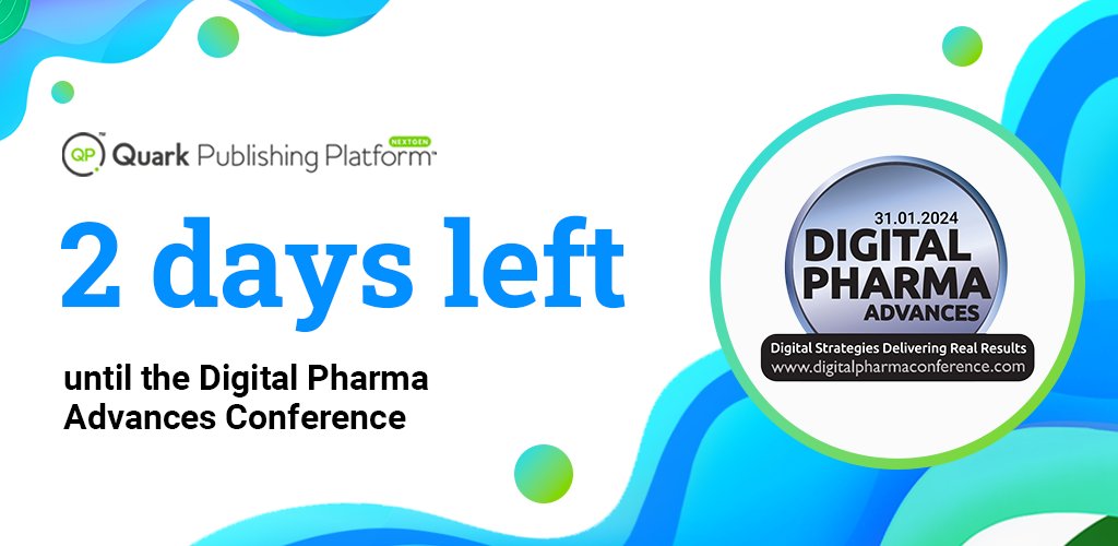 QuarkNews's tweet image. Just 2 days left until the Digital Pharma Advances Conference held in London, UK!

Make sure to save your spot if you haven&apos;t already

Hope to see a few of you there! bit.ly/47ObzQV

#Pharmaceutical #LifeSciences #PersonalizedContent #ContentManagement
