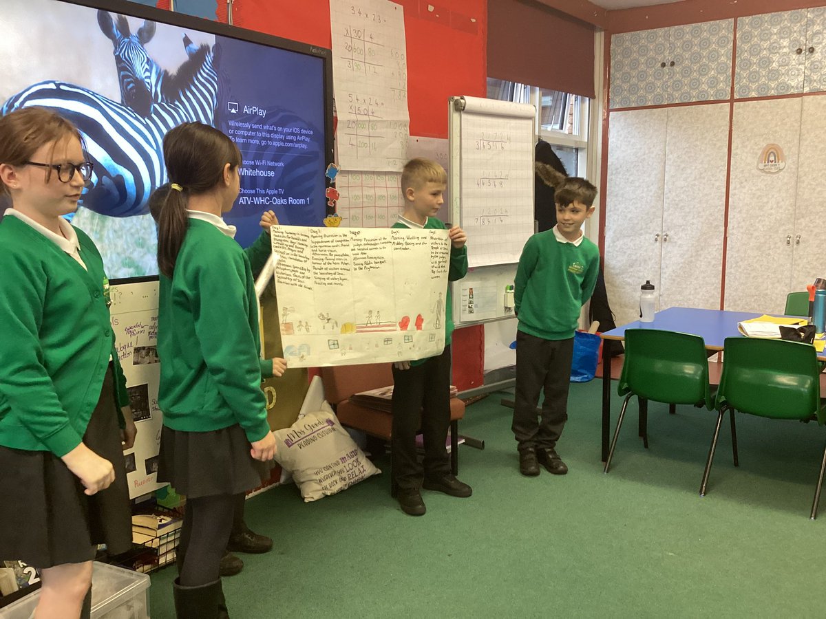 whcps's tweet photo. Year 5 have been sharing their Ancient Greek knowledge in a variety of ways. Some used Book Creator, some had debates, some created plays and others created posters. Well done everyone! #whcyear5 #whchistory #whccomputing https://t.co/FGzR5KiURf