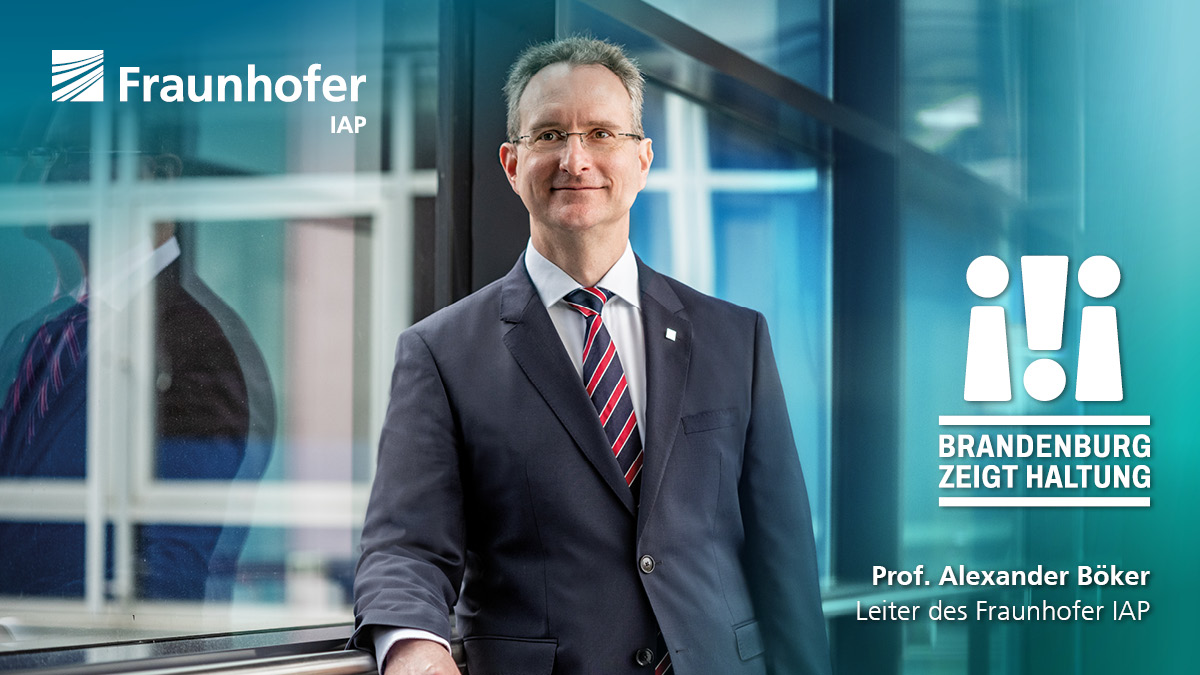 FraunhoferIAP's tweet photo. Das Fraunhofer IAP steht für ein weltoffenes Brandenburg – für Vielfalt, Toleranz und Demokratie!

Statement: https://t.co/cAz5wE5CMq

Petition: https://t.co/olvnliuMys

@zeigthaltung #NieWiederIstJetzt https://t.co/9IGvlM5tGC