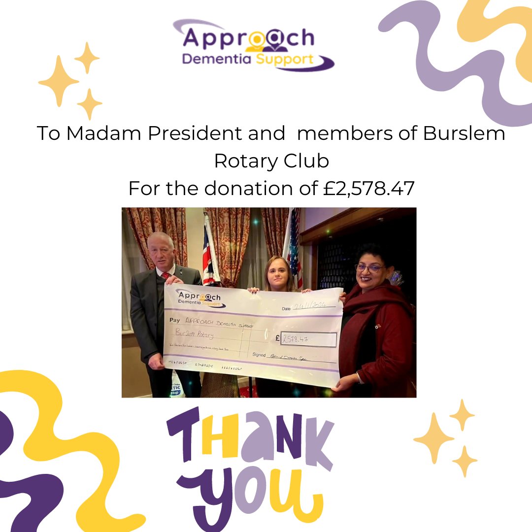 Thank you #burslemrotaryclub