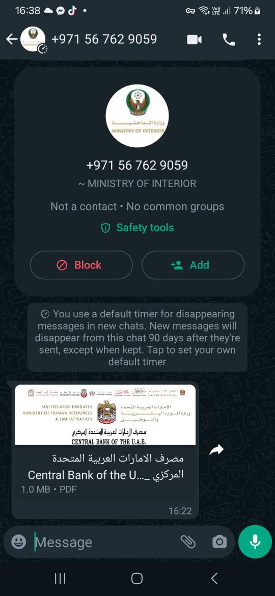 cezarkarl's tweet photo. Reporting this number posting as ministry of interior @etisalatUAE @moiuae https://t.co/6vqYEFDcbs
