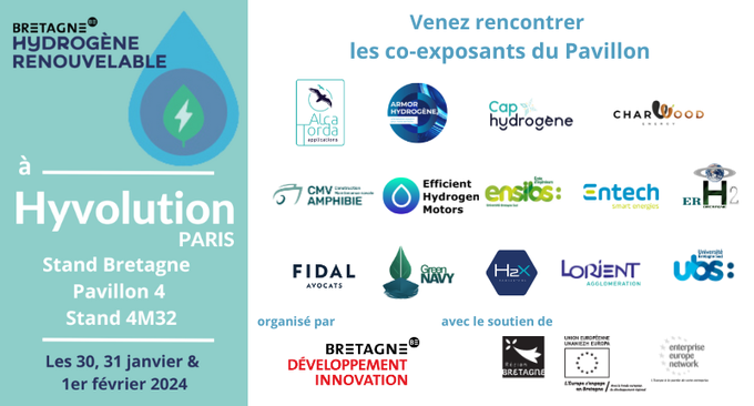 J-1 avant <a href="/Hyvolution/">Hyvolution</a> !

Nous avons hâte de vous retrouver dès demain sur le pavillon Bretagne.

Quatorze acteurs issus des secteurs privés, publics, de la recherche et de la formation vous y attendent du 30 janvier au 1er février !

<a href="/danielcueff/">Daniel Cueff</a> <a href="/regionbretagne/">Région Bretagne</a> <a href="/BretagneBDI/">Bretagne Développement Innovation</a>