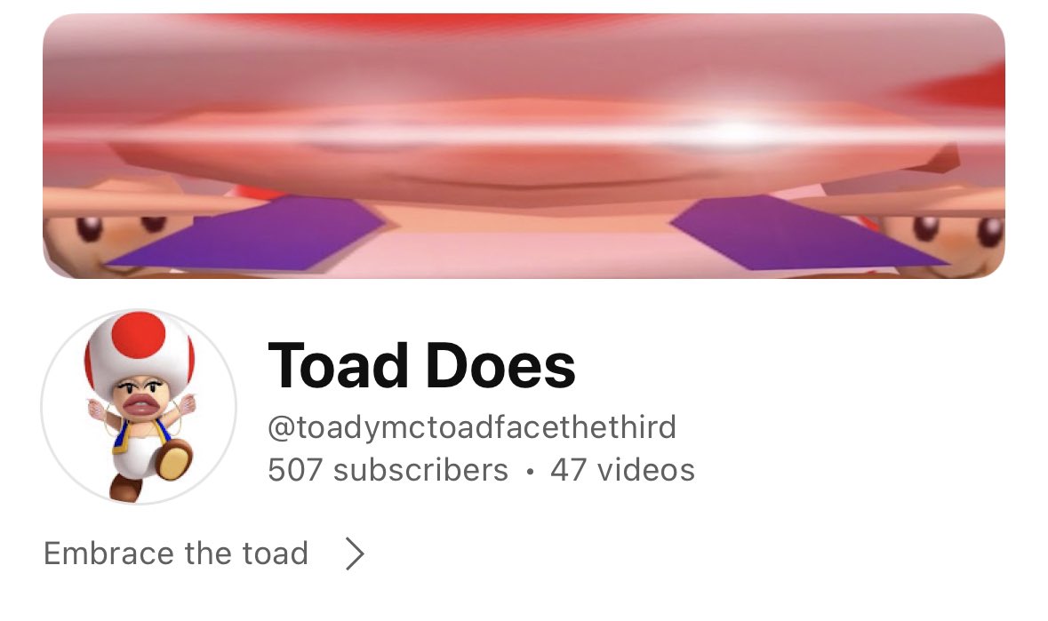 Toad_does's tweet image. We hit 500 subscribers this morning Toasters! Thank you so much!

Recent cover: Life is a Highway but it&apos;s sung by Toad
youtu.be/io2dmrNULvY

____
GameCube Sonic Generations #SuperLadyOUTNOW #nintendo #mario Mario kart #toad #toadette #youtube #cars #Cars2 #disney #disneypixar
