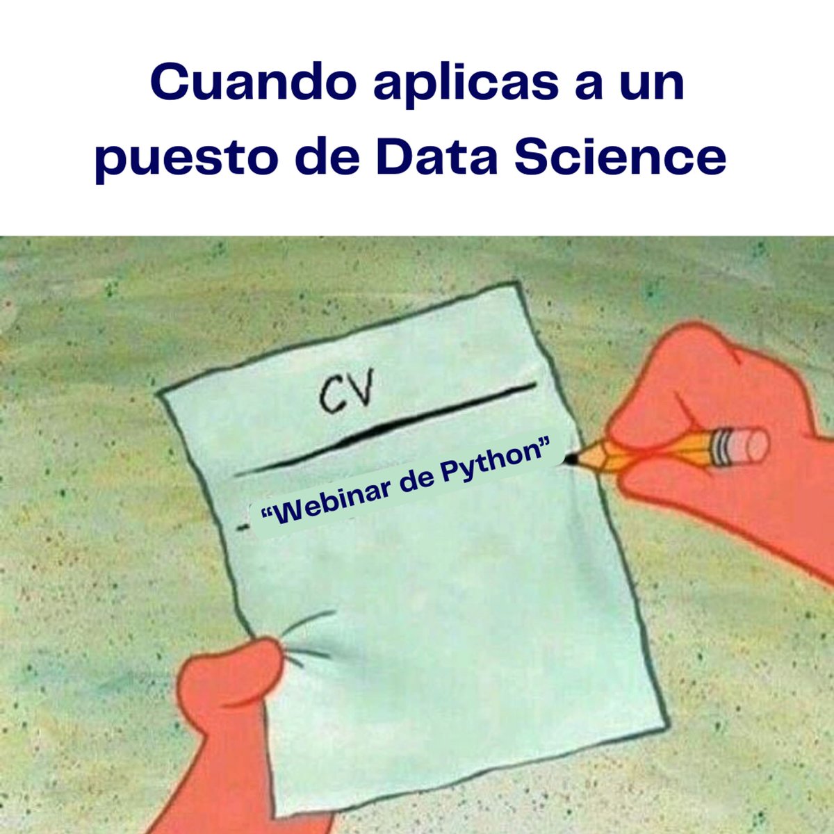 danuanalitica's tweet image. Momento de la verdad: aplicando para un puesto de Data Science y destacando en mi CV el webinar de Python como única experiencia laboral. 🐍💻 ¿Si creen que me den la entrevista? ¡Acepto cualquier sueldo! 🚀😅 #DataScienceJourney #PythonPro #CVAdventures