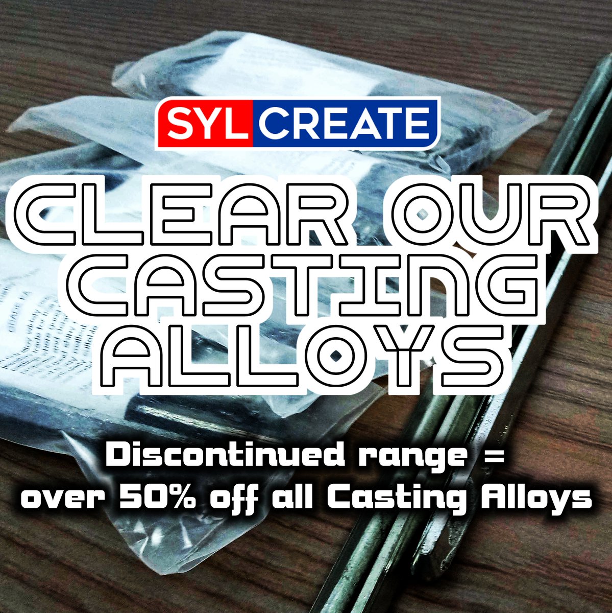 CASTING ALLOYS SALE 🔘

An early Spring clean at SylCreate HQ means we are selling off all out remaining stock of Casting Alloys at heavily discounted prices of up to 50 percent off

Grab yourself a bargain whilst stocks last by shopping here 👉 bit.ly/SylCSa24