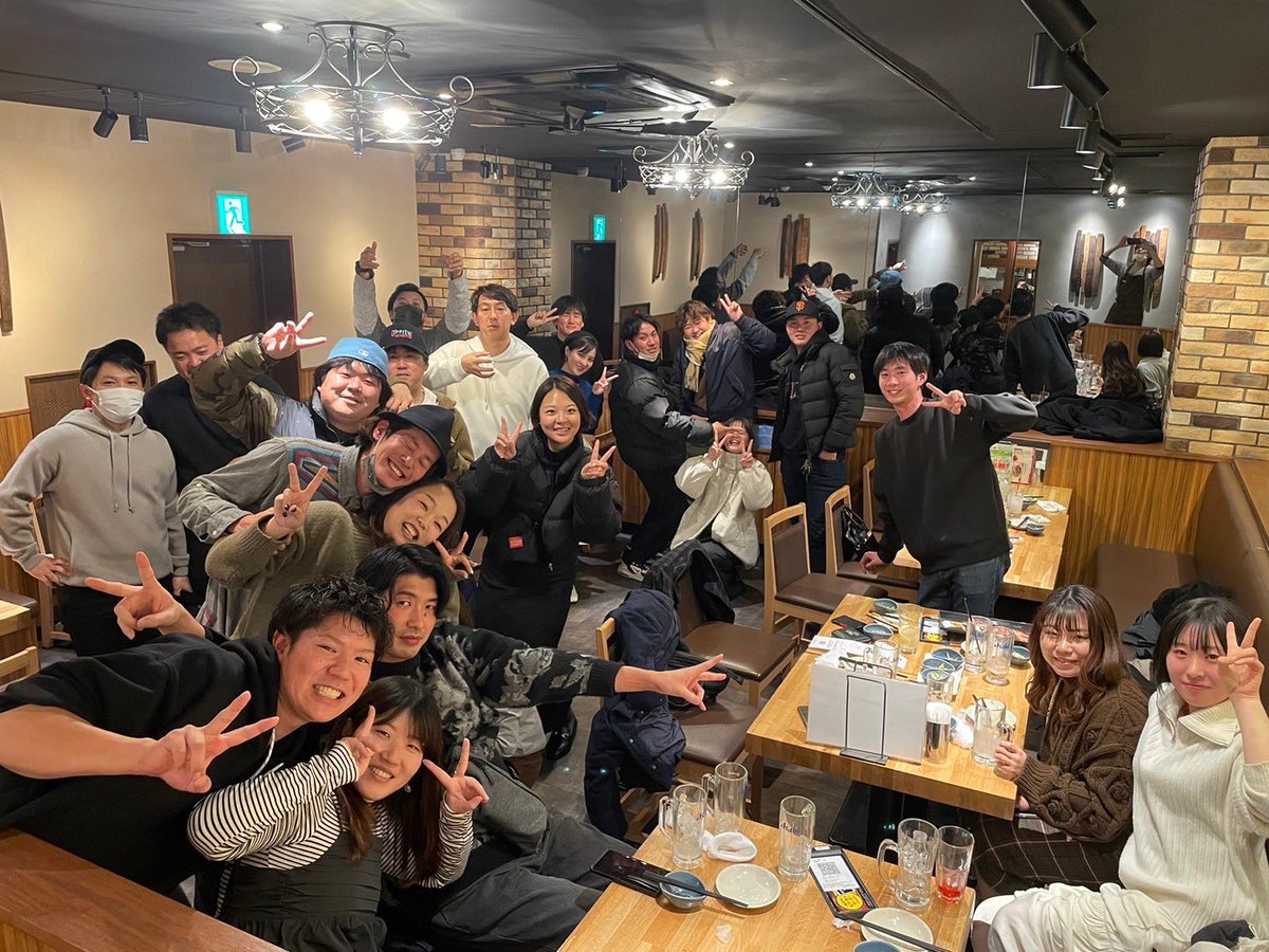 新年会！！
本年も1月はしっかり練習で体動かし、2月から徐々に試合を組んでいきますので、皆様、お手合わせよろしくお願いいたします🙇