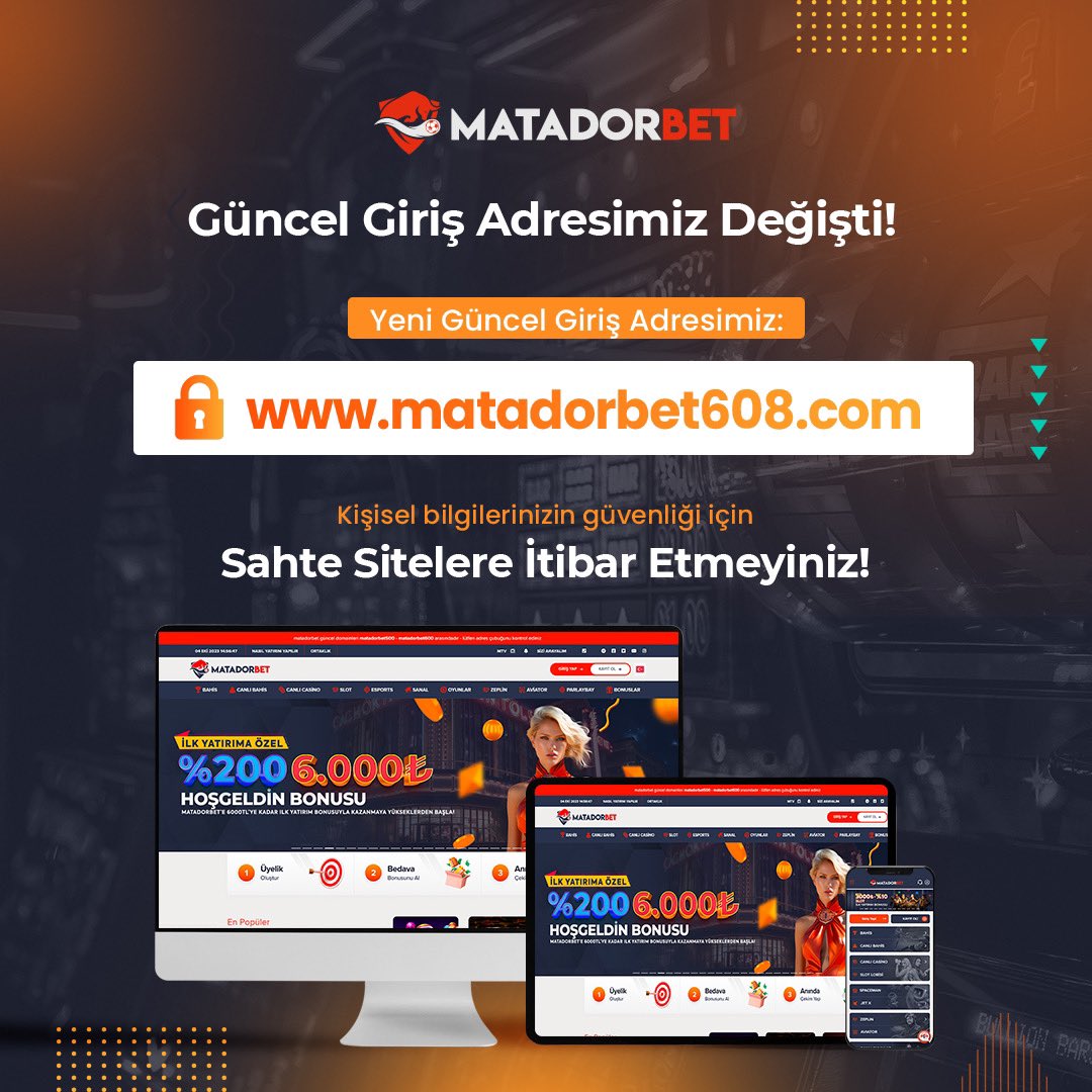 🏠 Güncel adresimiz matadorbet608.com olarak belirlenmiştir.⚙️ Tarayıcı geçmişinizi tamamen sildikten hemen sonra matadorbet608.com üzerinden kesintisiz erişim sağlayabilirsiniz. 

#matadorbetguncelgiris #matadorbetgiris #matadorbet