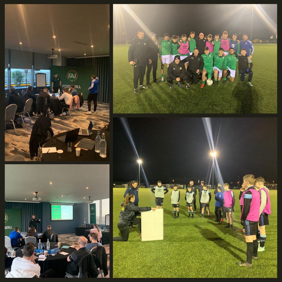FAICoachDev's tweet photo. Insight into our LOI @UEFA GK B Licence that took place last week🙌

✅Danny O'Leary Match Analysis
✅Karl Coleman Shamrock Rovers GK Academy
✅Micro Group Presentations

Also, big thank you to Knocklyon Utd &amp;  Phoenix FC for participating in our coaching practices👏⚽️ https://t.co/bAJ7qiXo3E