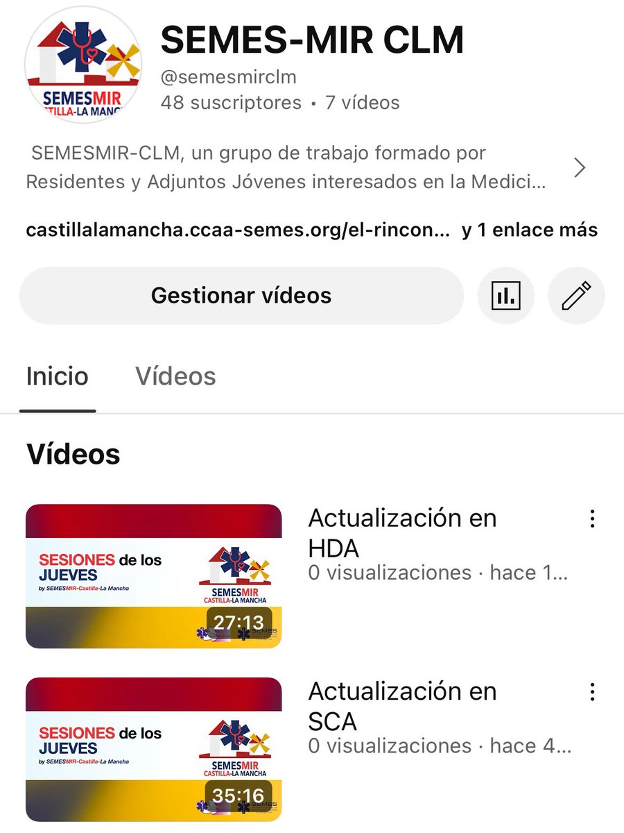 semesmirclm's tweet photo. Empezamos la semana con energía y con ganas de seguir aprendiendo!
Ya disponibles en nuestro canal las dos últimas sesiones clínicas de nuestros resis: SCA y HDA https://t.co/VEbZxW7yVq