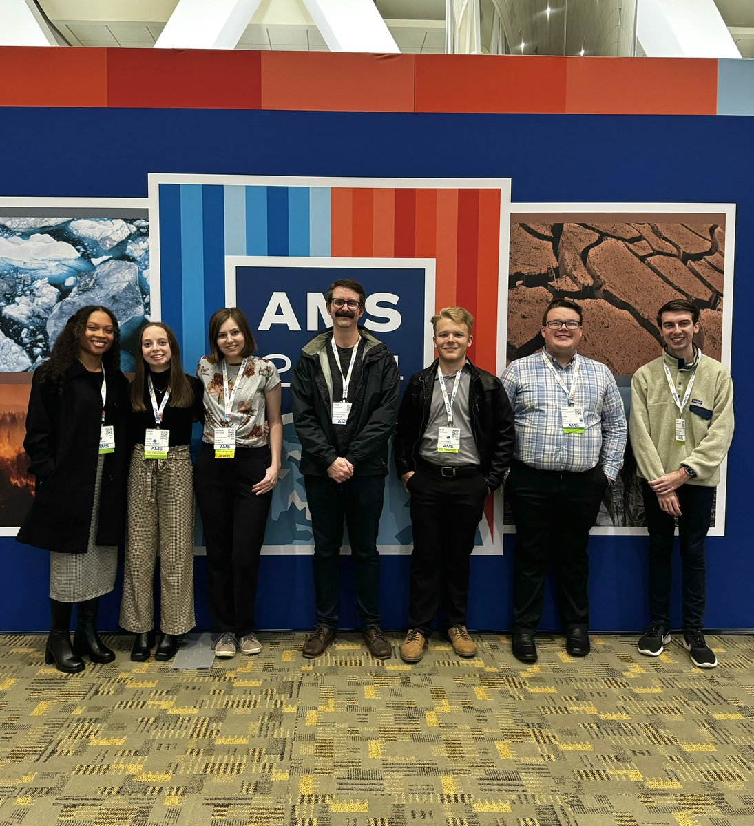 ULMams's tweet photo. ULM AMS is here at #AMS2024! We had a great time at the student conference and are excited for the rest of the week here in Baltimore. Congratulations to Alec and Emily on their poster presentation! https://t.co/2FyN6kngwd