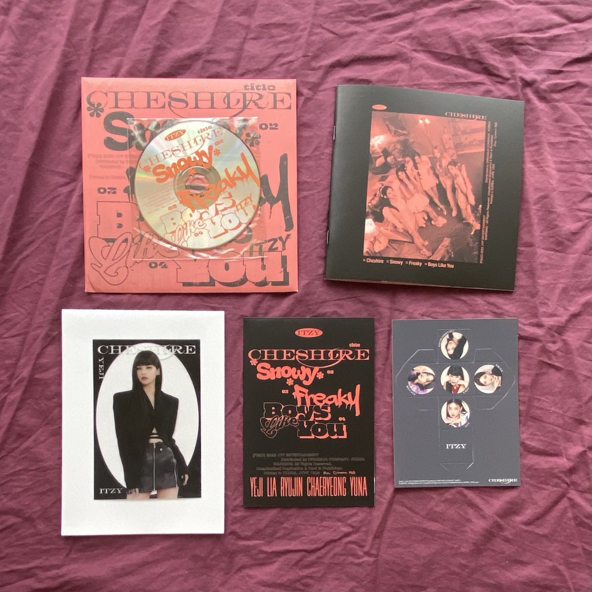 wts lfb ph #lgm_onhand

itzy cheshire special edition (unsealed)

tiktok - ₱80
shopee - ₱90

all versions available

inclus: no pc
dop: after 3 days 
mop: gcash, cod
mod: sco, tiktok 

mine or dm