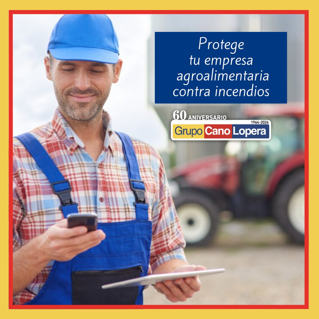 canolopera's tweet photo. Si tienes una granja👨‍🌾 o una industria agroalimentaria🍊...
¿Sabes si tu empresa cumple con todas las exigencias de seguridad en protección contra incendios?
En @canolopera te asesoramos para que protejas tu negocio y cumplas con la legislación vigente.
https://t.co/PNF9sGYZZW https://t.co/EYQ4SqLv8C