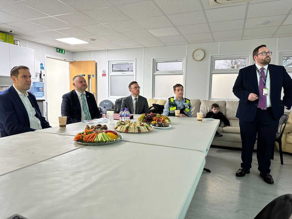 This morning, we were delighted to join Health Minister, Andrew Stephenson as he visited Hatzola.  

The Minister met the leadership team and was given a presentation on their life saving work prior to being shown around their headquarters and ambulances.

He was full of praise