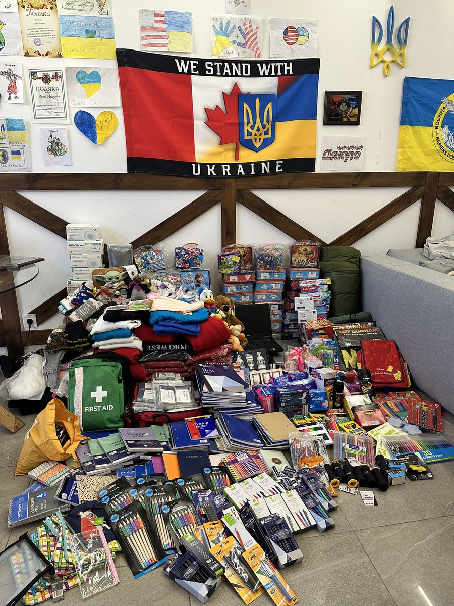 A huge shoutout to <a href="/BlueYeti72/">Steve</a>, <a href="/newman_ross/">Ross Newman</a>, <a href="/LegendaDiggers/">Legenda Military Archaeology</a> and friends for bringing all this amazing humanitarian aid to us in #Ukraine. 

We may not be fundraising for aid but we are grateful to have supporters like you who give us the aid the front needs.

Laptops will be