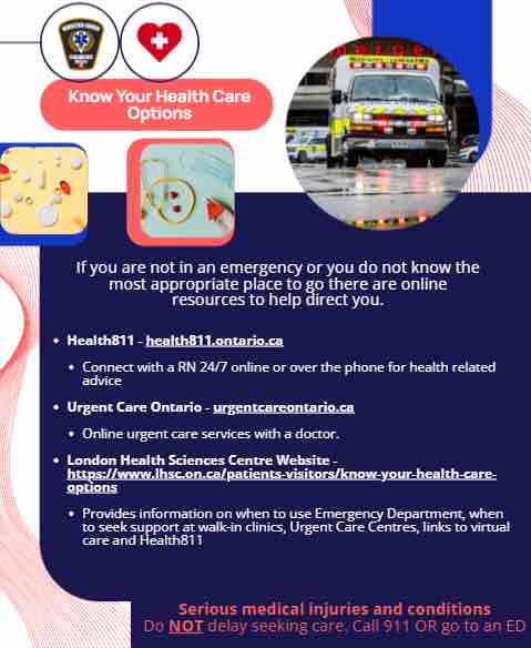 MLPS911's tweet photo. Do you know your health care options? If you are not in an emergency, this guide can help!  For any emergency, call 911 for Paramedics. https://t.co/bHCjLjRXWy