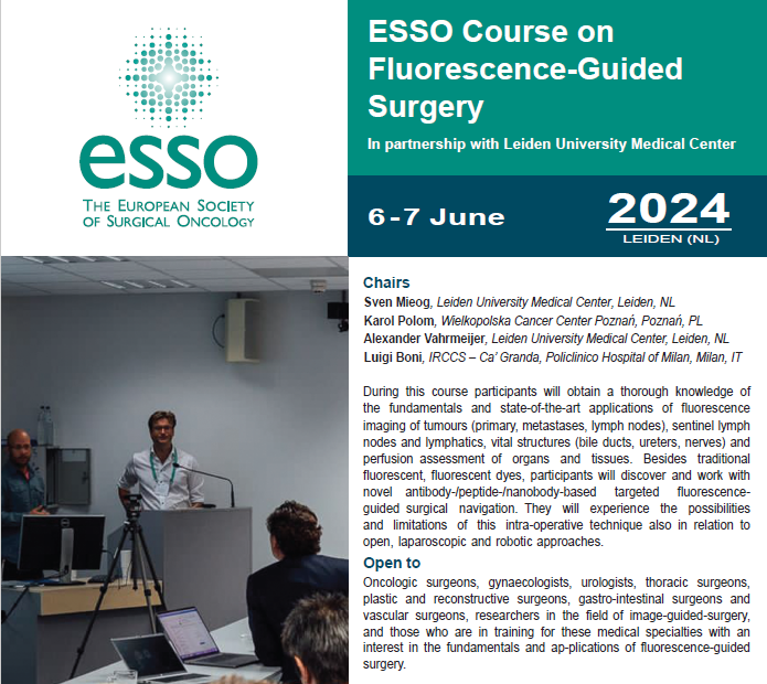ESSOnews's tweet photo. Explore advanced techniques in #tumorimaging, #lymphnode mapping & targeted navigation for open, #laparoscopic, and #robotic approaches 🤖🧑⚕️at our next #FluorescenceGuidedSurgery course!
🔗https://t.co/dVHjy49RZE
@eysac1 @polom_karol https://t.co/qIh5oY6IgZ