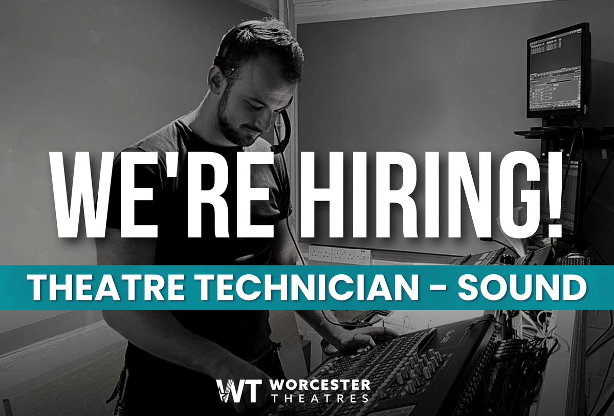 1. JOB OPPORTUNITY – Theatre Technician – Sound 📢
 
We’re looking for a great team player with strong sound skills, competence in lighting and a good sense of humour to join our Technical Team Full Time! 🤩
 
#WorcestershireHour