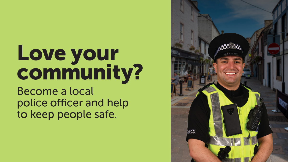 Do you want a job where you make a difference to your community? Police Scotland is recruiting police officers in rural parts of Scotland now. Sign up for a recruitment event for your area or apply now at ➡️ scotland.police.uk/sign-up.