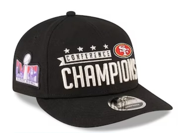 Frugal_NotCheap's tweet photo. San Francisco 49ers New Era Black 2023 NFC Champions Locker Room Low Profile 9FIFTY Snapback Hat.
Click link to buy now from the NFL Shop: https://t.co/Z61ZGVptjy

#49ers
#Niners
#NinersNation
#NFCChamps 
#sanfrancisco49ers https://t.co/ke1fhBDBUR