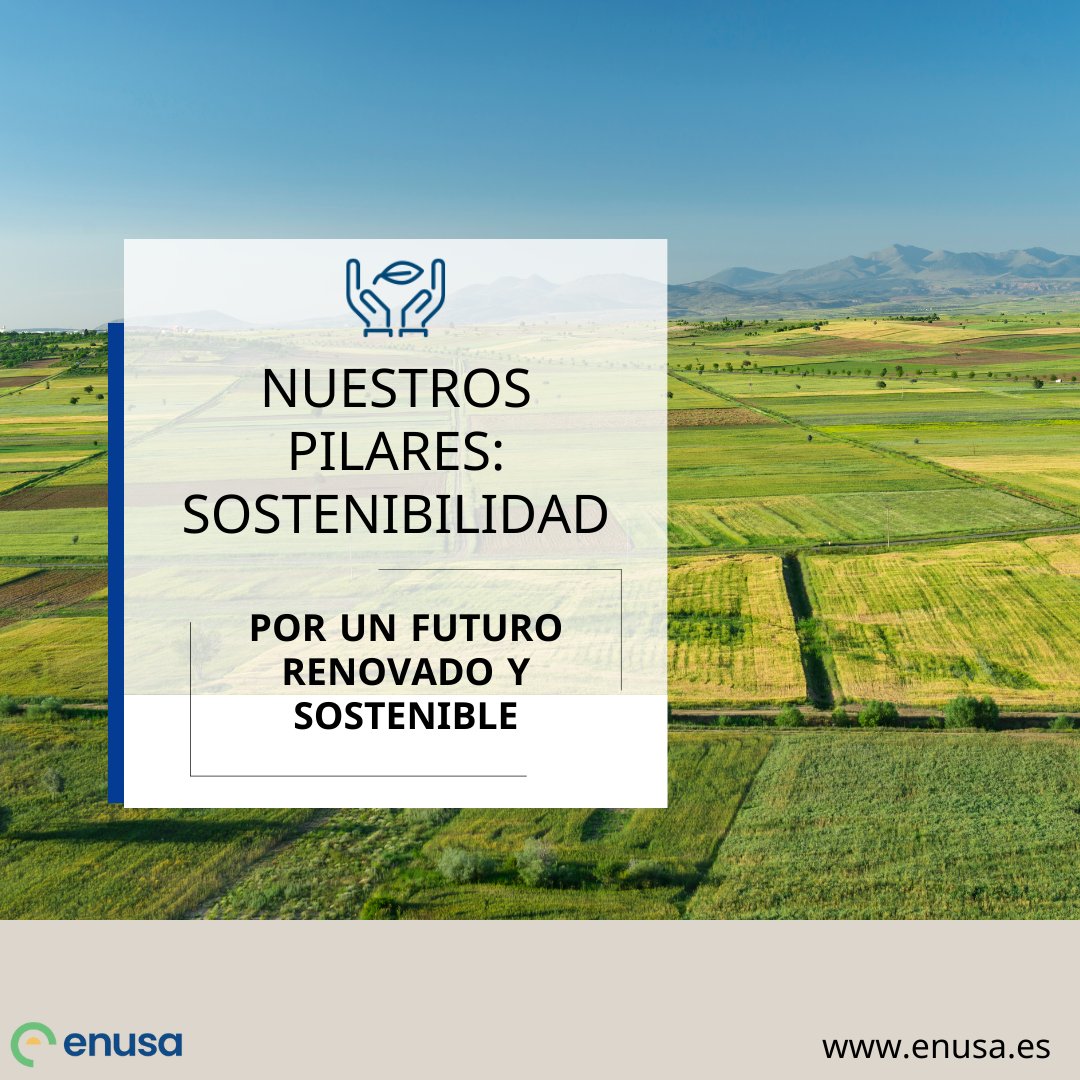 La sostenibilidad: uno de nuestros pilares más importantes. En #Enusa llevamos un estricto control sobre el impacto ambiental de nuestras actividades a través de nuestro sistema de gestión de calidad y medio ambiente. Apostamos por el desarrollo y la sostenibilidad. 🌍#SomosEnusa