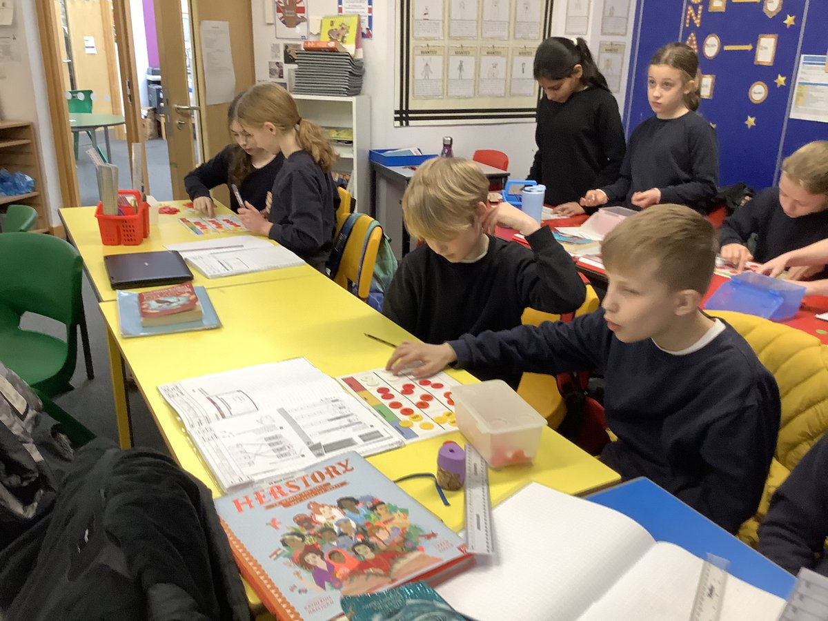 OWPSflamingoes's tweet photo. We used place value counters and charts to support our learning in Maths today. We practised multiplying 4 digit numbers by 1 digit with and without exchange. #OWPSmaths https://t.co/41A8dgRDDK