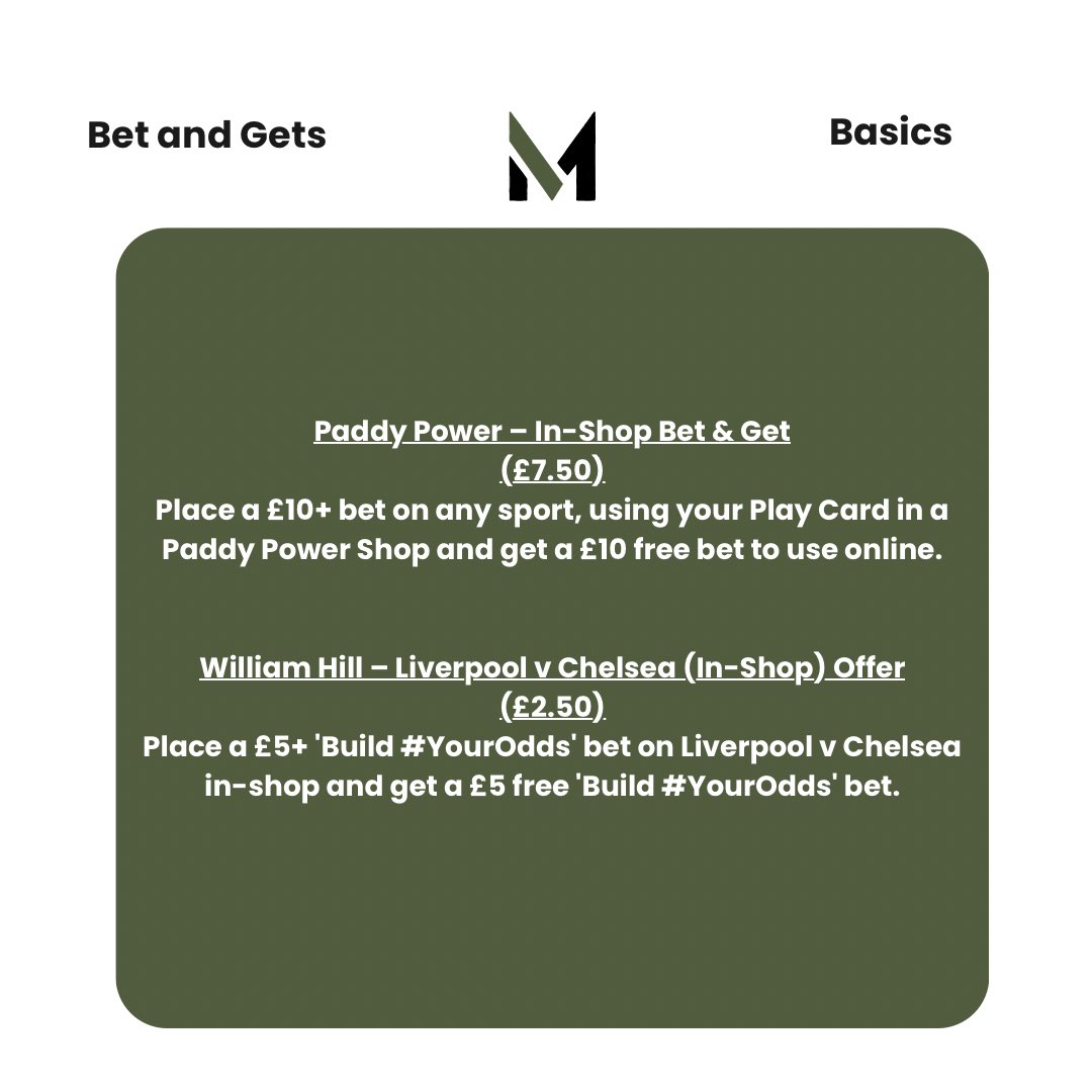 MBMastermind's tweet image. Reload Round Up 🚨

More in my telegram live group, subscribe now! 

#MatchedBetting #Arbitrage #RiskFree #SideHustle #UKSideHustle #FreeMoney #BetandGet #Profit