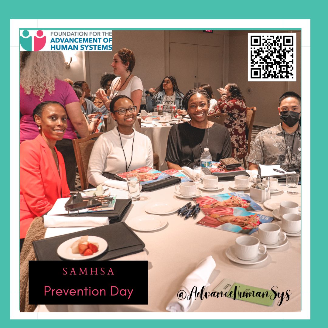AdvanceHumanSys's tweet image. On SAMHSA&apos;s 20th Prevention Day, we are highlighting human systems advancement in therapy, substance use, and mental health. Check out the impact of our MFP Fellows and Alumni on our website. Give FAHS a gift to help increase impact. humansyst.org. #humansystems #mft