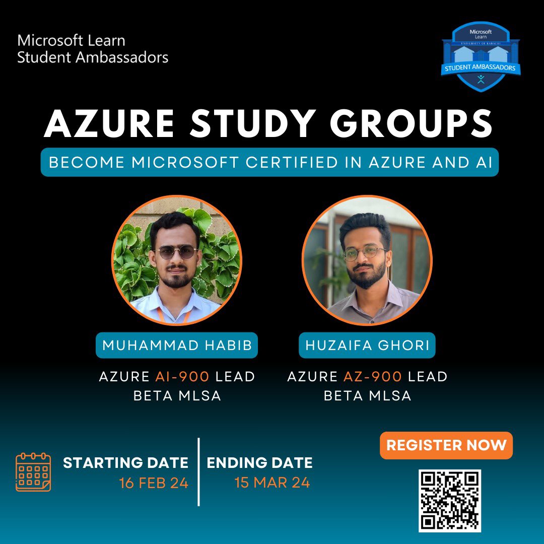 mlsauok's tweet photo. 🚀 Ready to level up your Azure and AI skills? Join our Study Group for the AI-900 and AZ-900:

🗓️ *Starting Date:* February 16th, 2024
🗓️ *Ending Date:* March 15th, 2024
it's *completely free of cost*!
🔗 Register now: 
https://t.co/rxwd40Mhk9
@sidd_habib @HuzaifaGhori19 https://t.co/FZM2KxnJat