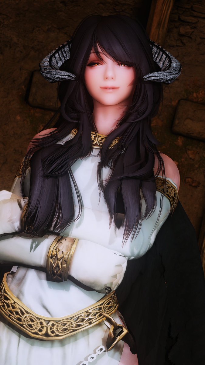 WIP) Female Guardians Replacer - Albedo Overlord - Become an Evil Lich  (https://t.co/jB3ADa5XvM) 에 있는 여성 수호자 팔로워들의 리플레이서를 제작중입니다. 😇 #Skyrim  #スカイリム #스카이림