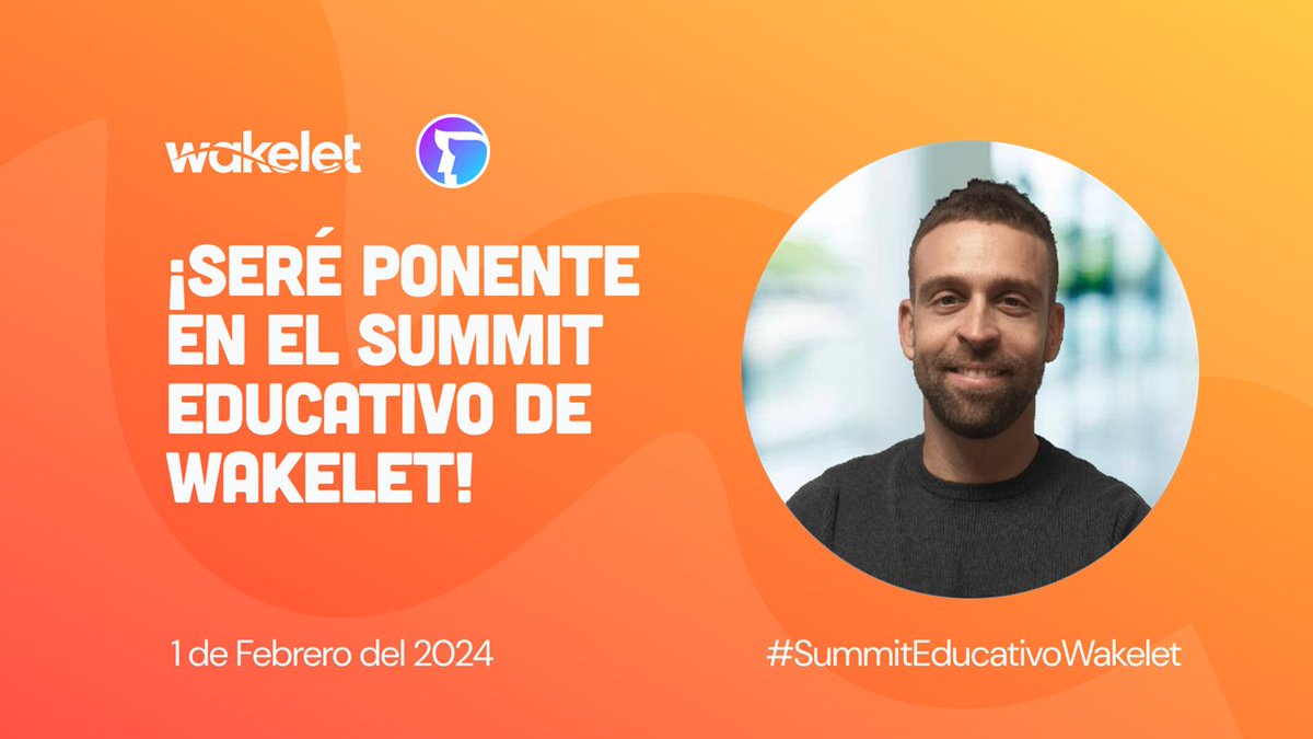 ¡Emocionado de anunciar mi participación en el 1r Summit Educativo de <a href="/wakelet/">Wakelet 💙</a>! 🚀

Una experiencia diseñada específicamente para la comunidad hispanohablante.

🗓 1/02/2024
⌚ de 17:00 a 21:00h.
🔗 Regístrate: webinars.wakelet.com/summit_educati…

¡Nos vemos allí! 🙌

#SummitEducativoWakelet