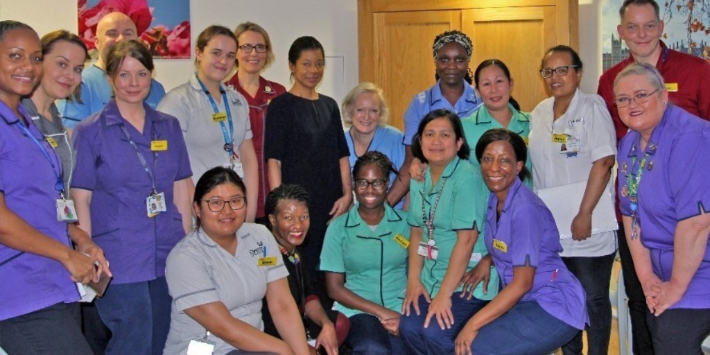 GSTTnhs's tweet photo. It was a pleasure to welcome @CNOEngland and @duncan_CNSE to speak with our fantastic nursing associates across the Trust.

We are so proud of our 60 nursing associates and 47 trainees, and the invaluable care they provide to our patients. 💙

#TeamGSTT https://t.co/eqt6y4bp9U