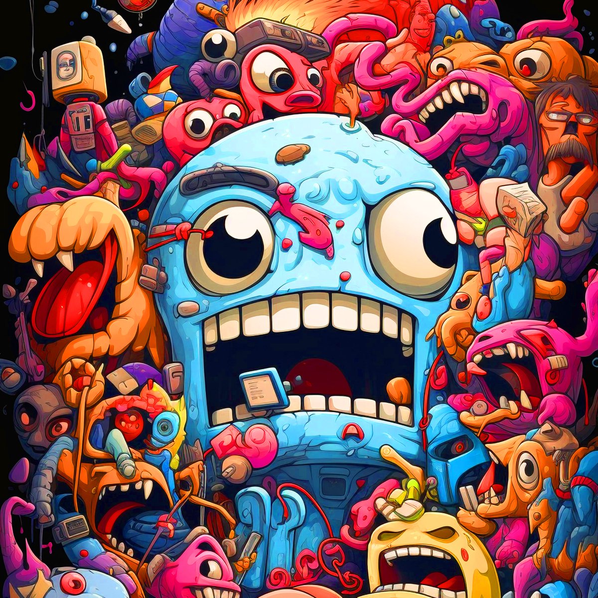 ArtExplosionNFT's tweet photo. MonsterMash #0107
 
👀 Dive into the degen pool! First 100 to splash snag this #MonsterMash NFT for FREE! 🤑 Race to  https://t.co/ZBq5wxUGXv 🤖 #NFT #NFTArt https://t.co/jRBi952q5l