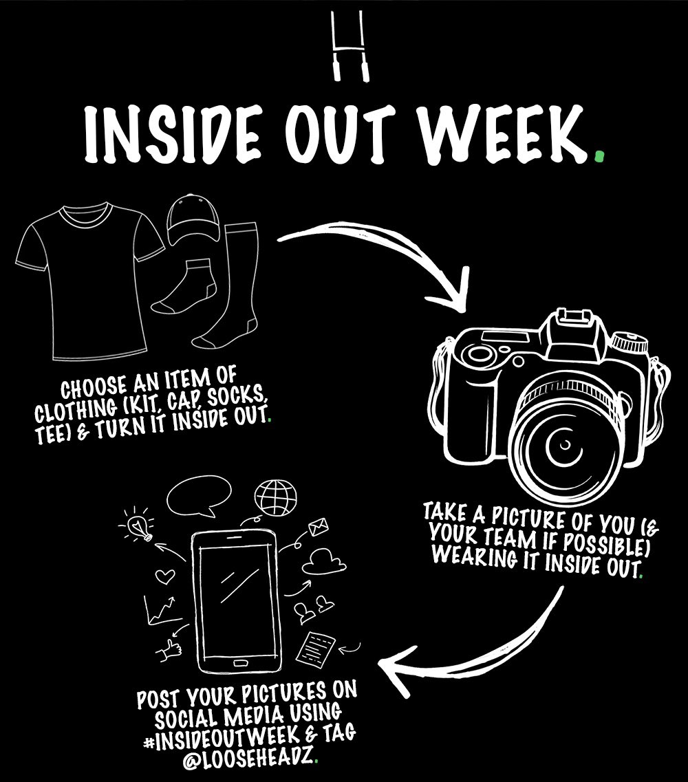 LooseHeadz's tweet photo. It’s #ChildrensMentalHealthWeek next week, so we're asking you to join in with Inside Out Week.

Simply choose an item of clothing, turn it inside out, &amp; get a picture of you (&amp; your team) to post on social media tagging LooseHeadz &amp; using #InsideOutWeek.

(1/2) https://t.co/SMeFjVSZUQ