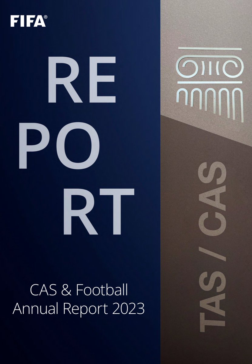 Today, we publish our CAS &amp; Football Annual Report 2023.

📊 With extensive data about CAS proceedings in ⚽️.

📚With detailed analysis of the CAS leading cases in ⚽️.

🔎And much, much more….

Info &amp; download the Report👇:

fifa.com/legal/media-re…