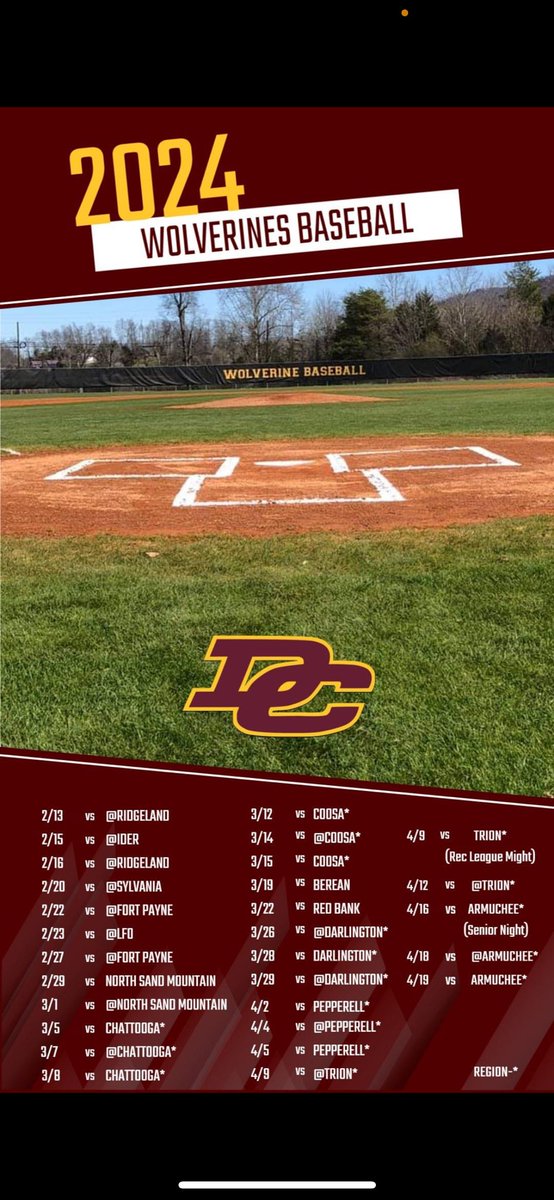 Dade County High School Baseball tweet media