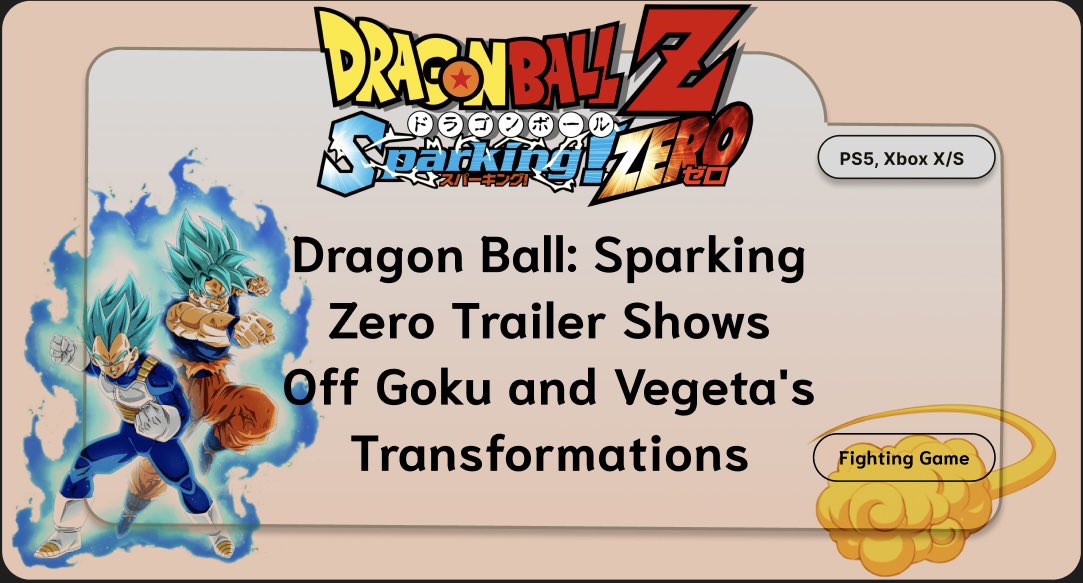 IGA_Global's tweet photo. A new trailer for #DragonBallSparkingZero revealed some of the transformations that the iconic duo of #Goku and #Vegeta can use in the game, along with some of their attacks. #DragonBall: #SparkingZero is said to be one of the most anticipated games for Dragon Ball #anime fans https://t.co/Ny8hTmn048