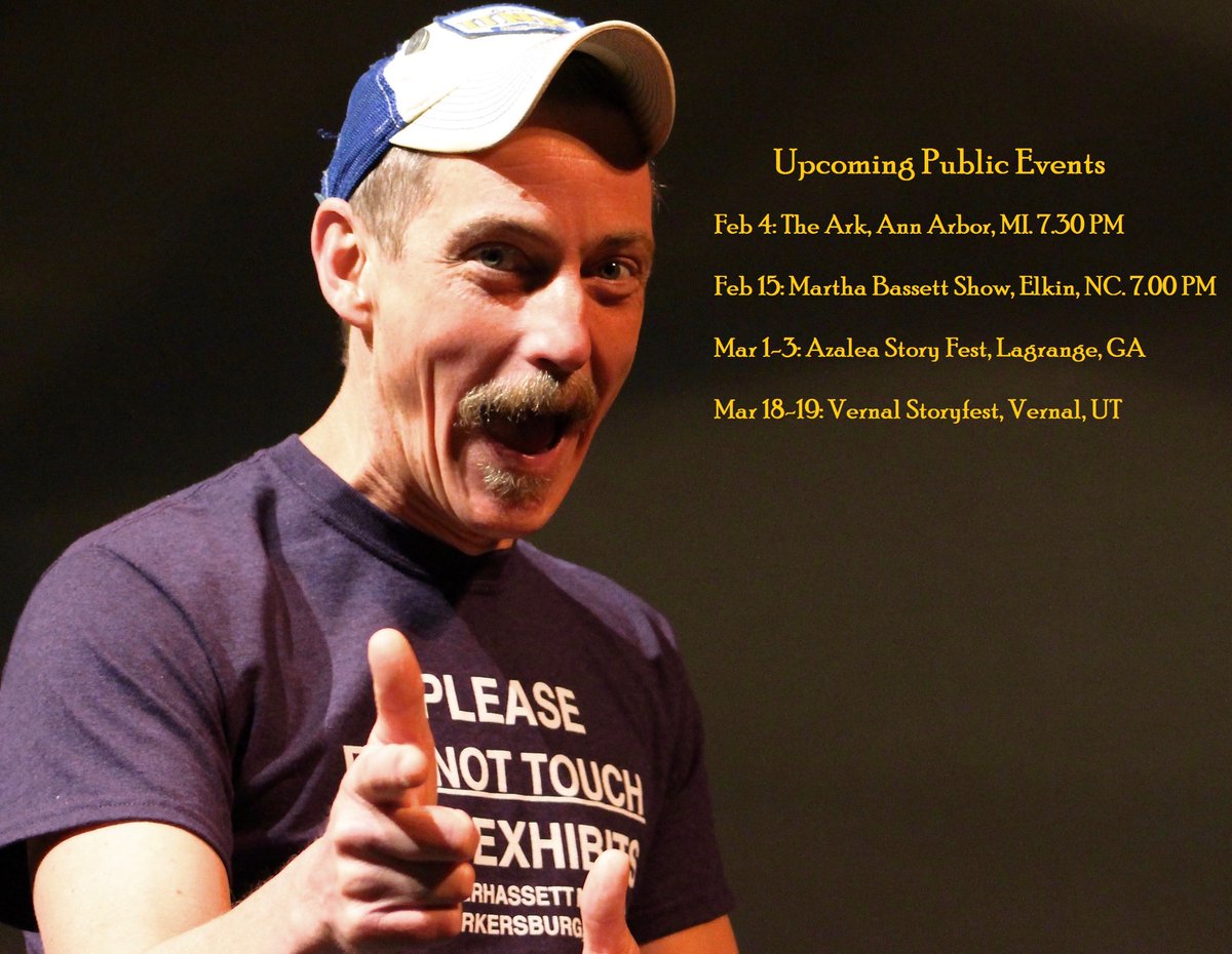 Several events coming up soon.
2/4 The Ark - Ann Arbor @https://theark.org/event/bil-lepp-240204/

2/15 Martha Bassett Show, Elkin, NC
marthabassettshow.com/upcoming