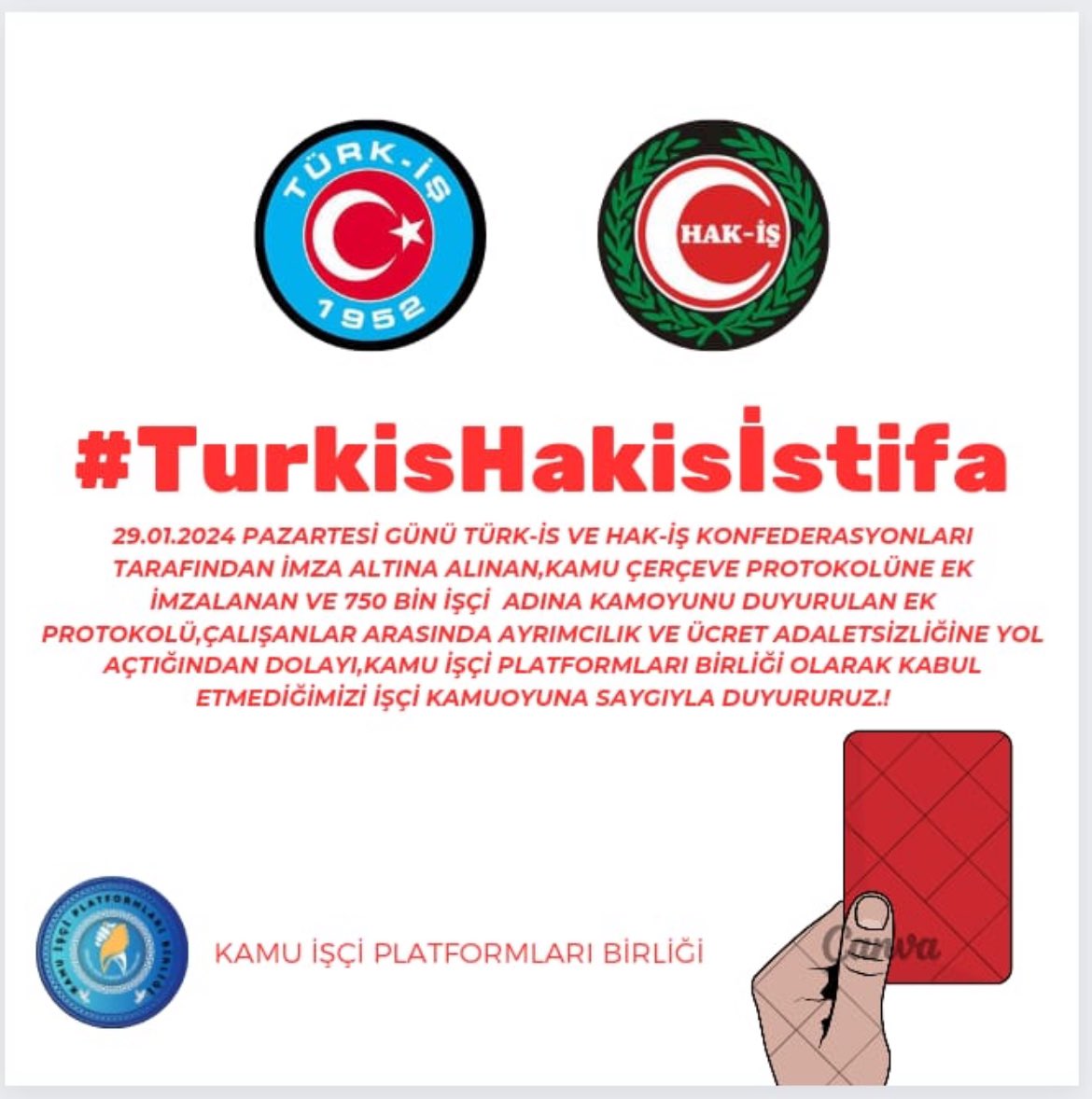 KgmPlatform's tweet photo. Bugün yapılan görüşmeler sonucunda kazanan sadece @turkiskonf ve @hakiskonf olmuştur aylık verdiğimiz aidatlarla artık daha fazla tatillere gidebilecekler. 1 aydır X de zamı biz gündeme getirdik tek kazanan sendikalar oldu maalesef 

 #Turkishakisistifa https://t.co/cubd7Q4Zi0
