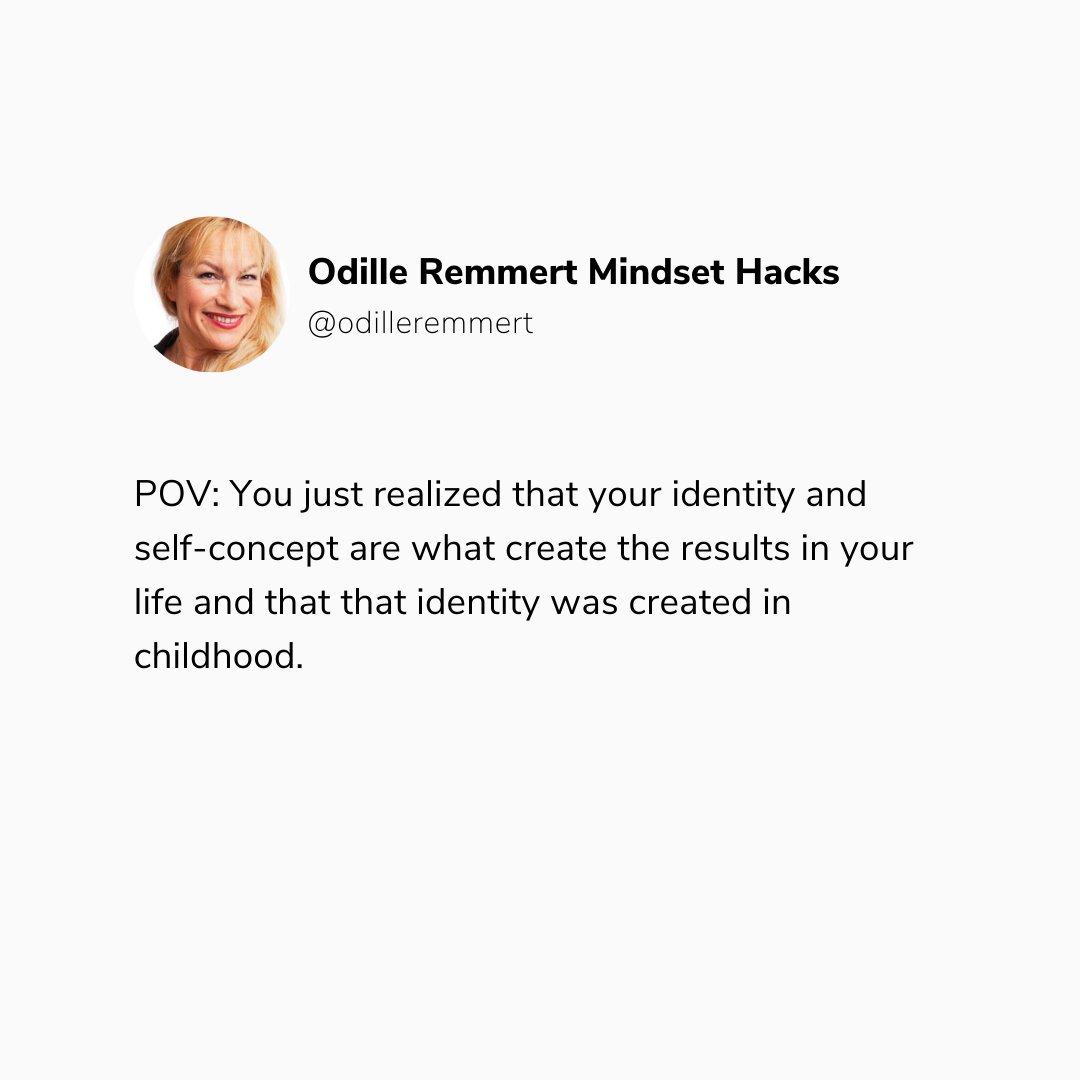 RemmertMethod's tweet image. #changeyouridentity #changeyourselfconcept #subconsciousreprogramming
