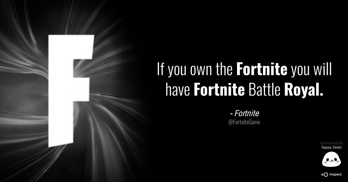 MakeItAQuote's tweet photo. @pokeclipztiktok @FortniteGame @LostPibby @RheaumeJean @majornelson https://t.co/G6TloMDK1w