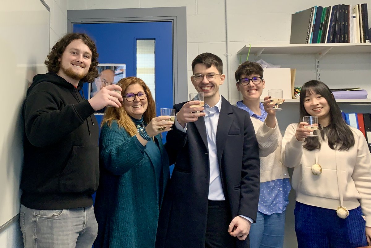 A Happy Doctor, a proud supervisor and a happy research team! 🍾🥂🥳<a href="/DCU/">Dublin City University</a> <a href="/DCUFSH/">DCU Science and Health</a> <a href="/DCUChemistry/">DCU School of Chemical Sciences</a>