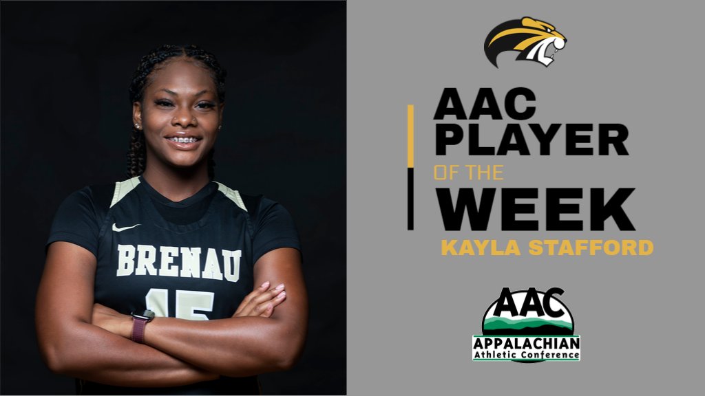 Congrats to our junior post Kayla Stafford for her first AAC Player of the Week award. She averaged 16.5 ppg and 17.5 rpg this week, including a career-best 17 points and 20 rebounds over Columbia College!